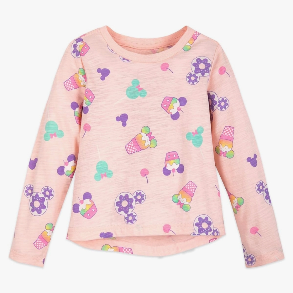 Disney Toddler Girls Treats Long Sleeve T-Shirt Size XXS 2-3